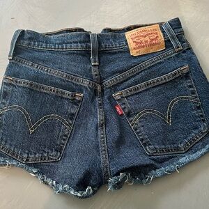 Levi's Dark Blue Jean Shorts